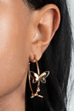 Full Out Flutter - Gold Earrings