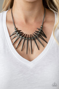 Fully Charged- Black Necklace