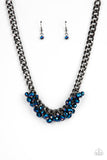 Galactic Knockout- Blue Necklace