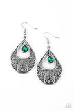 Garden Magic- Green Earrings