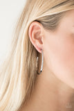 GEO Edge- Silver Earrings