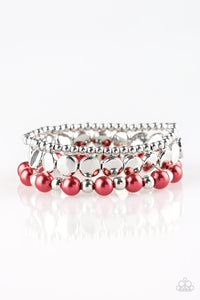 Girly Girl Glamour- Red Bracelet