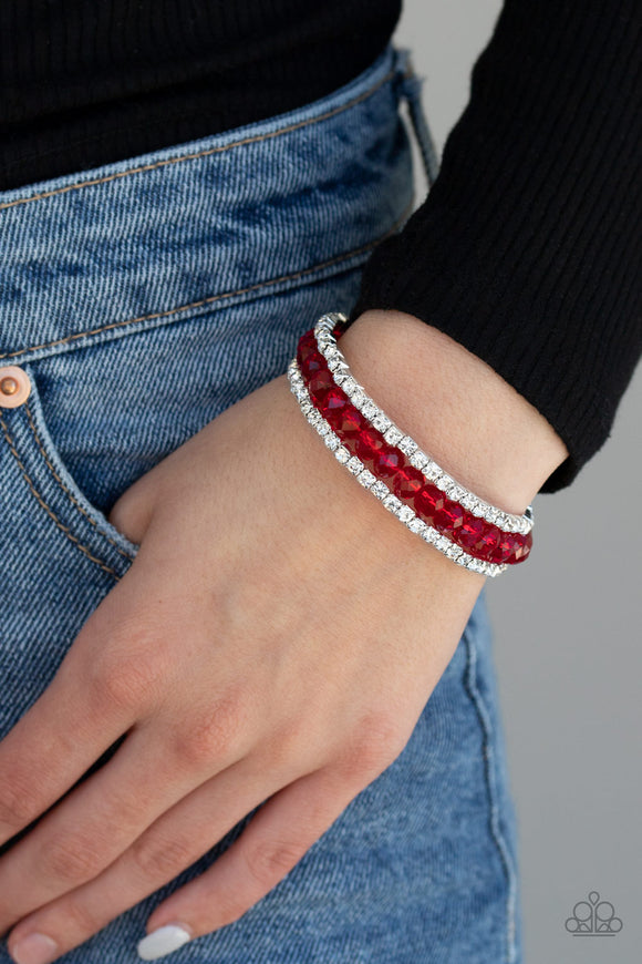 Glam-ified Fashion- Red Bracelet