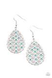 Glorious Gardens- Blue Earrings