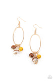 Golden Grotto- Yellow Earrings