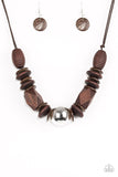 Grand Turks Getaway- Brown Necklace