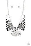 HAUTE Plates- Silver Necklace