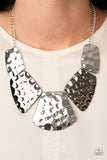 HAUTE Plates- Silver Necklace