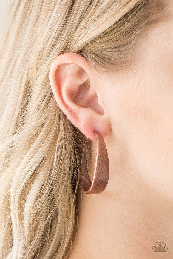 Hoop And Holler- Copper Earrings