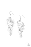 High-End Elegance- White Earrings