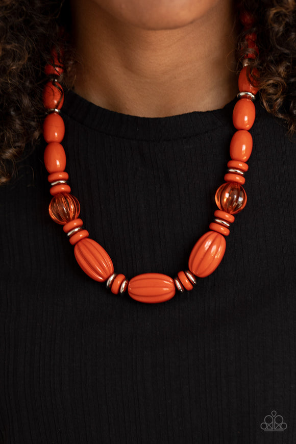 High Alert- Orange Necklace