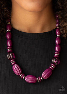 High Alert- Purple Necklace