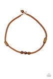 Honolulu Hustler- Brown Urban Necklace