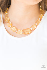 ICE Versa - Yellow Necklace