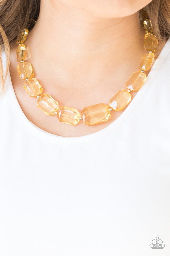 ICE Versa - Yellow Necklace