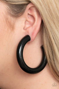 I Wood Walk 500 Miles- Black Earrings