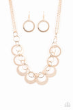 In Full Orbit - Rose Gold Necklace