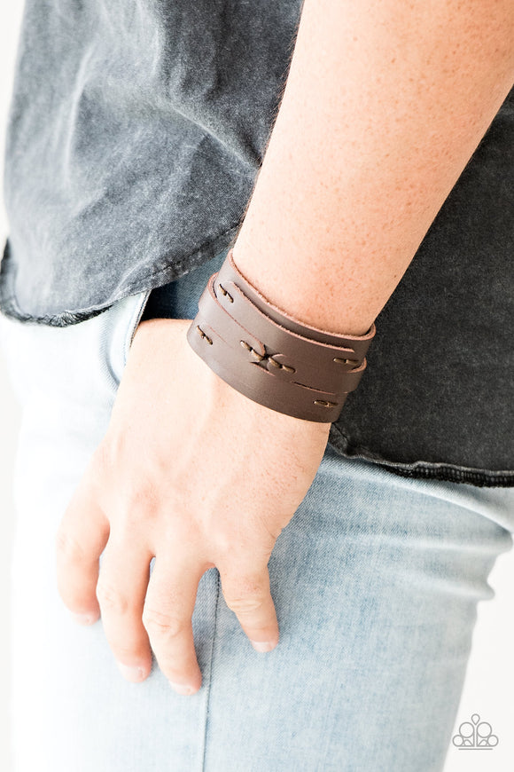 In Or Outlaw- Brown Urban Bracelet
