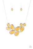 Iridescently Irresistible- Yellow Necklace