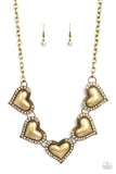 Kindred Hearts - Brass Necklace