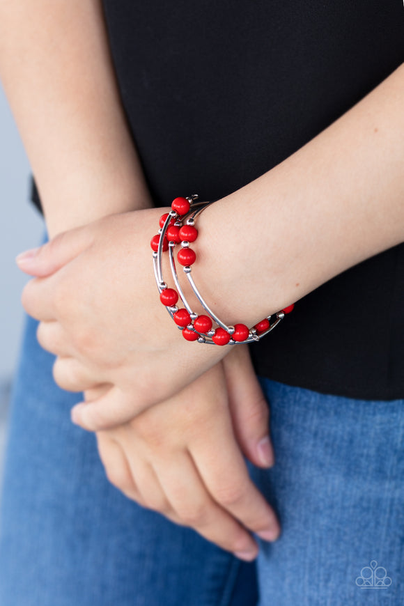 Let Freedom Ring- Red Bracelet