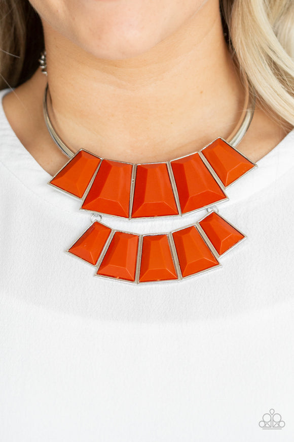 Lions, TIGRESS, and Bears - Orange Necklace