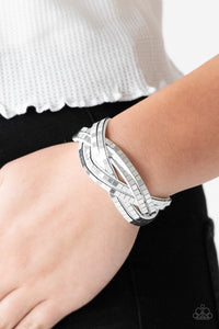 Looking For Trouble- White Wrap Bracelet