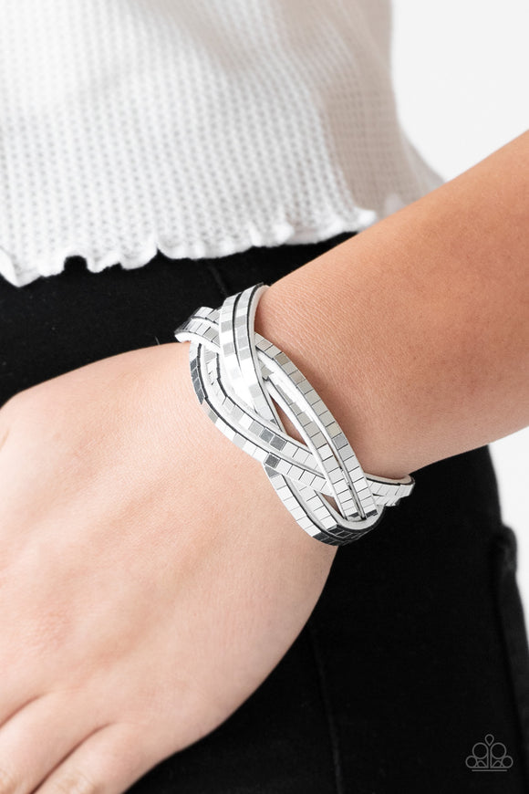 Looking For Trouble- White Wrap Bracelet