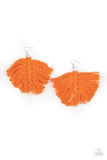 Macrame Mamba- Orange Earrings