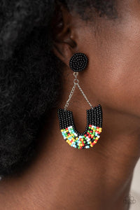 Make it RAINBOW - Black Earrings