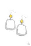 Material Girl Mod - Yellow Earrings