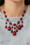 Mediterranean Mystery- Red Necklace