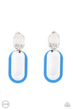 Melrose Mystery - Blue Clip On Earrings