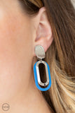 Melrose Mystery - Blue Clip On Earrings