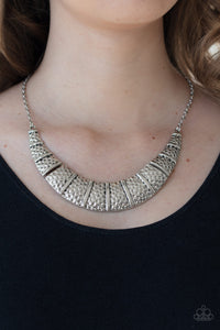 Metallic Mechanics- Silver Necklace