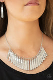 Metallic Muse- Silver Necklace