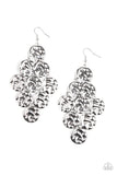 Metro Trend- Silver Earrings