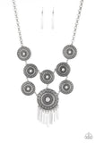 Modern Medalist-Silver Necklace