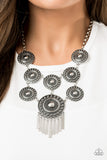 Modern Medalist-Silver Necklace