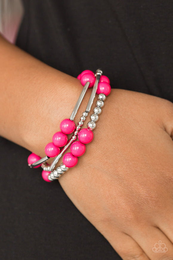 New Adventures- Pink Bracelet