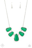 Newport Princess- Green Necklace