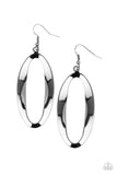 OVAL My Head- Black Earrings