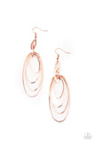 OVAL The Moon - Copper Earrings