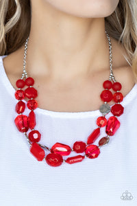 Oceanic Opulence - Red Necklace