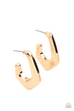 On the Hook- Gold Earrings