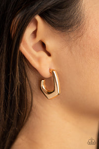 On the Hook- Gold Earrings