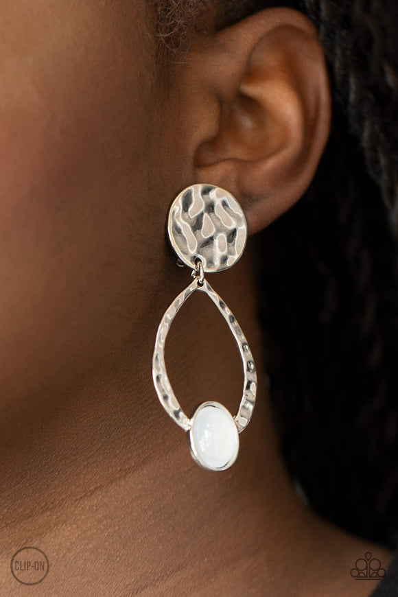 Opal Obsession- White Earrings