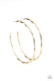 Out Of Control Curves- Gold Earrings