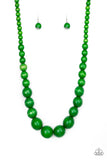 Effortlessly Everglades - Green Necklace