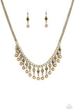 Pageant Queen- Brass Necklace